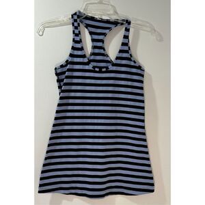 Lululemon women’s blue/black racerback tank top size small. #40-1001